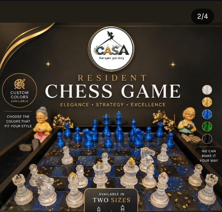 Resident Resin Chess Game